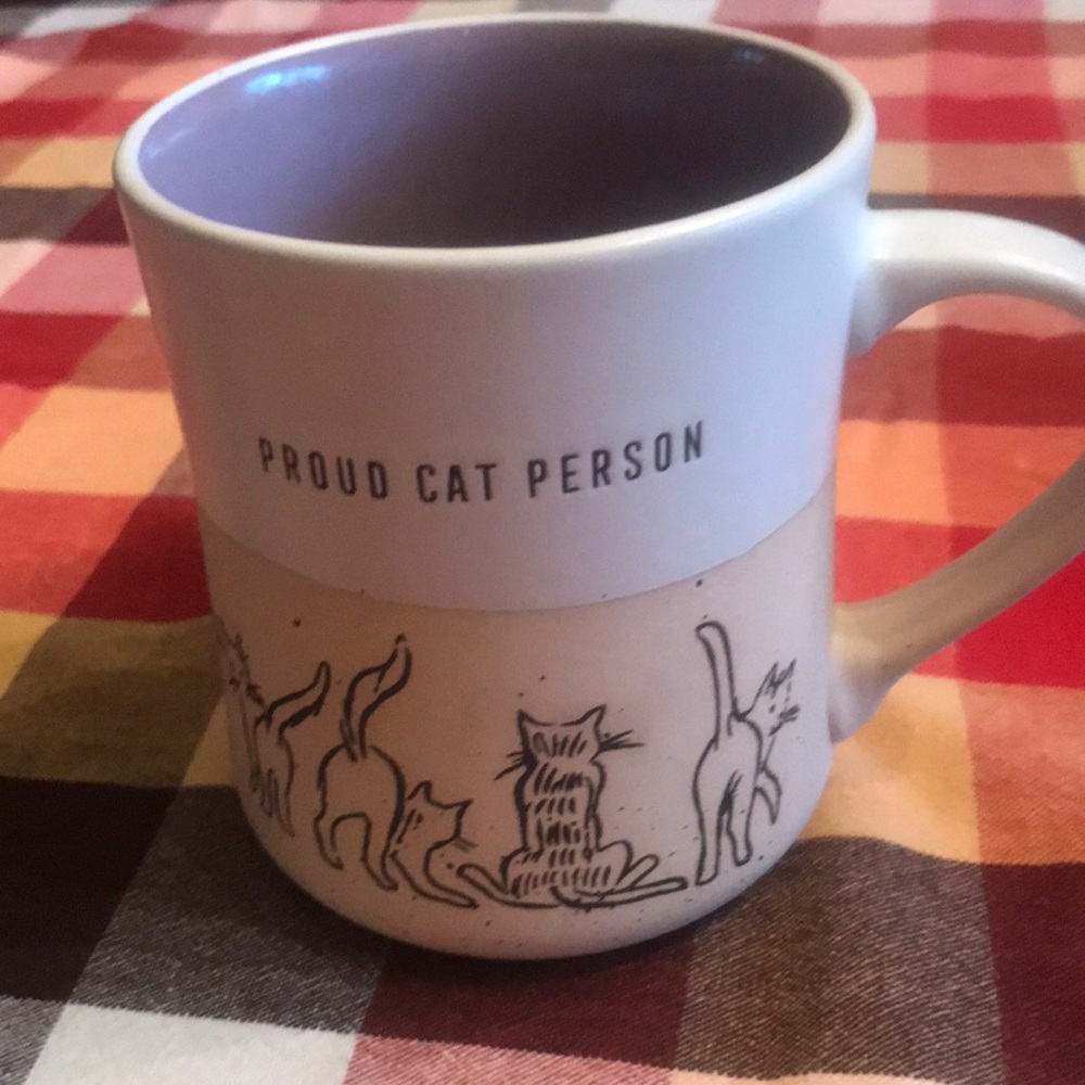 Mug- “Proud Cat Person”New Without Tags